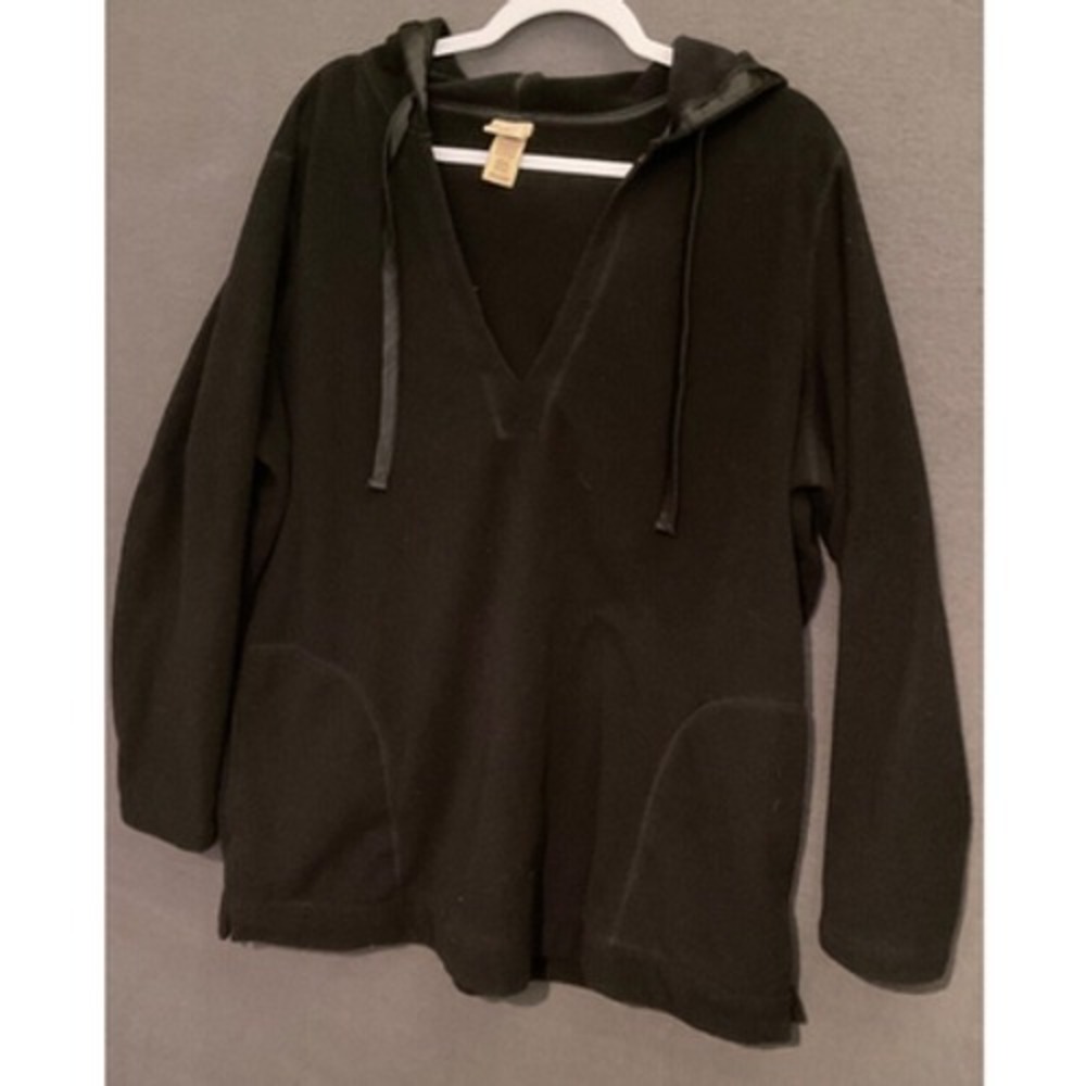 Covington Plus Size Hoodie Black Long Sleeve 20/22W Women's Casual Wear